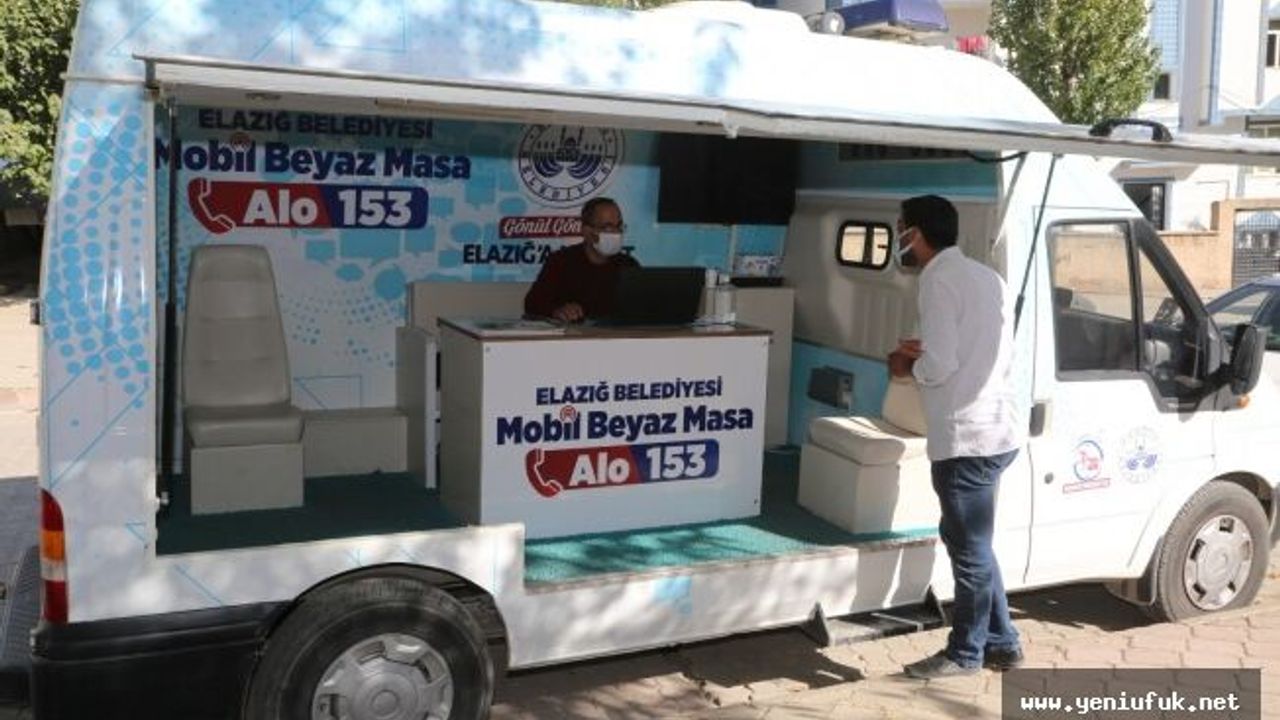 Elazığ Belediyesi Mobil Beyaz Masa Ekipleri Kırklar Mahallesi'nde