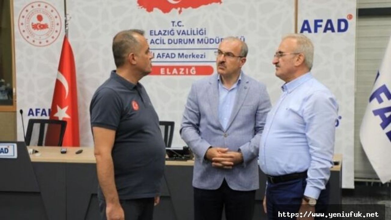 İçişleri Bakan Yardımcısı ve AFAD Başkanı Elazığ'da