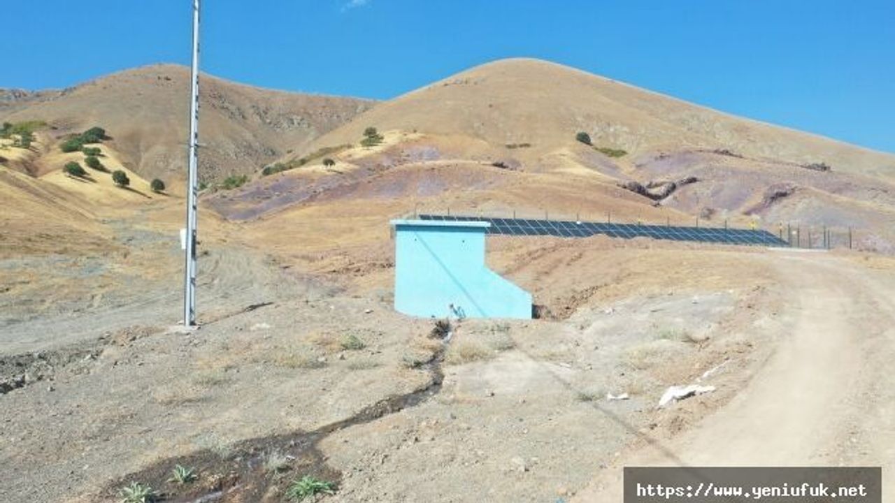 Elazığ İl Özel İdaresinden Sarıkamış Köyüne Güneş Enerjisi Sistemli İçme Suyu Tesisi