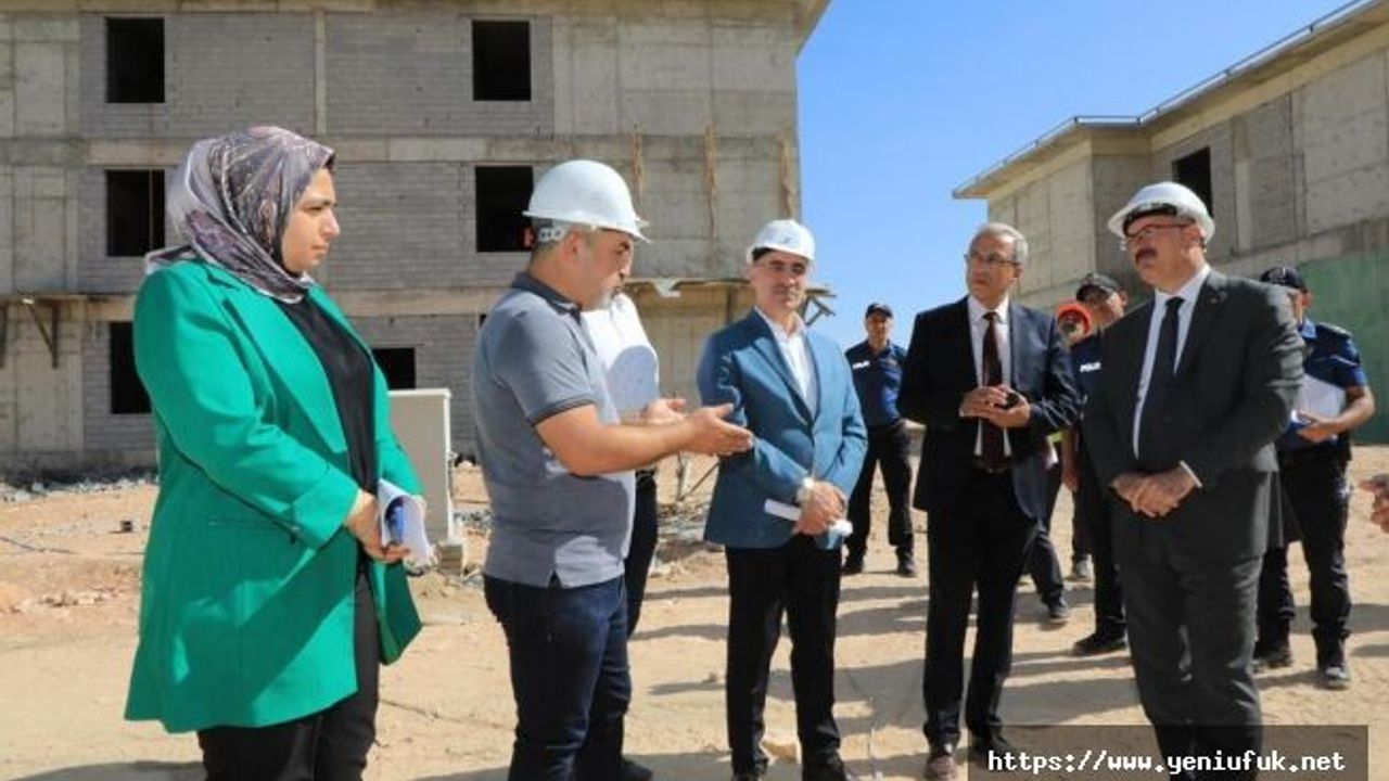 Vali Toraman, Zülfü Ağar Polis Meslek Eğitim Merkezi İnşaatını İnceledi
