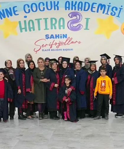 Elazığ Belediyesi Anne Çocuk Akademisi İlk Mezunlarını Verdi