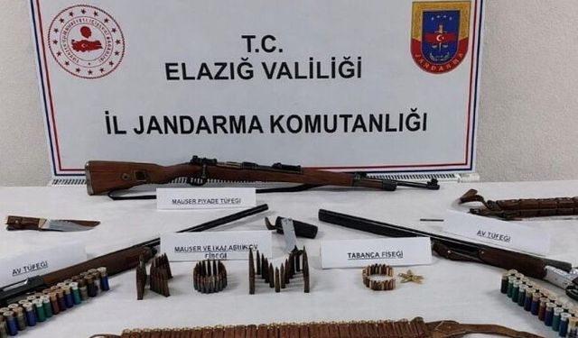 Elazığ Jandarmadan Cephanelik Operasyonu!