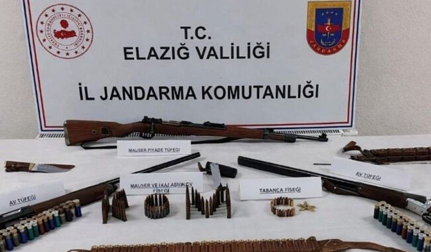 Elazığ Jandarmadan Cephanelik Operasyonu!